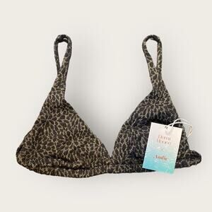 Andie x DEMI MOORE The St. Tropez Triangle Bikini Top Medium NWT